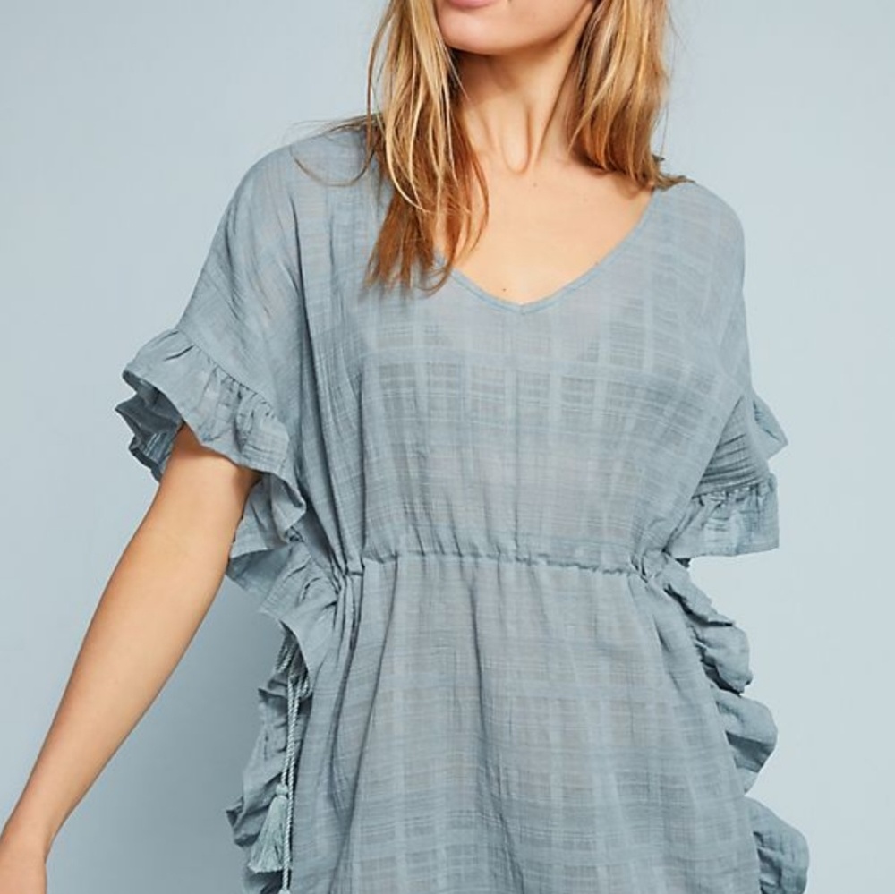 Anthropologie James Coviello Ruffle Cover Dress - Picture 1 of 6